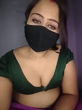 priya__angel — Boobs cream massage & pinch nipples